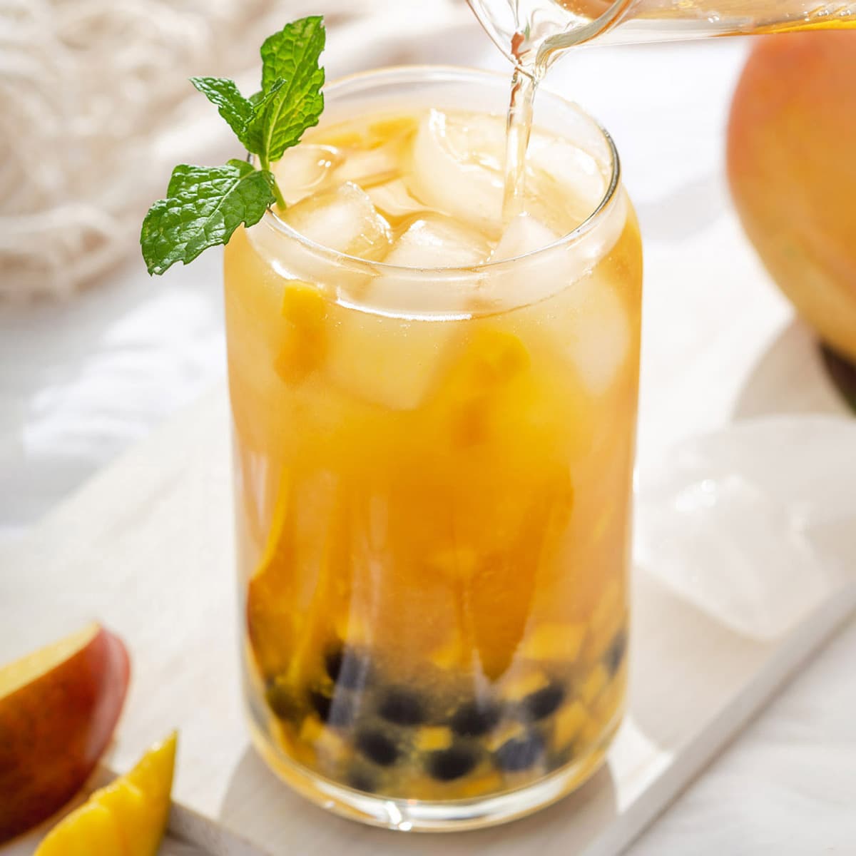 mango fruit tea picture